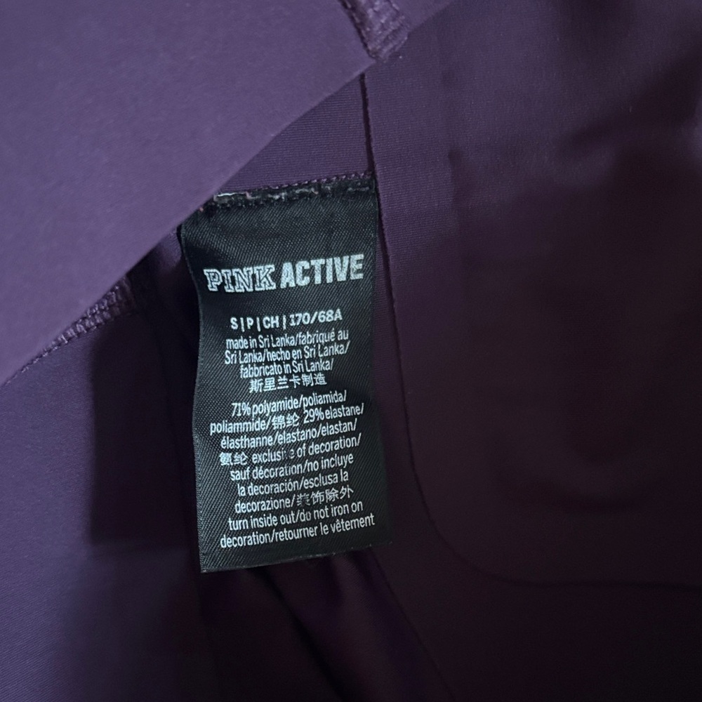 PINK Victoria's Secret Purple Leggings Sz S - Picture 2 of 6